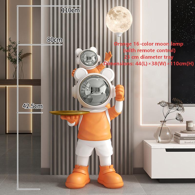 SKD6000U Ours Astronautes Orange Parent-Enfant