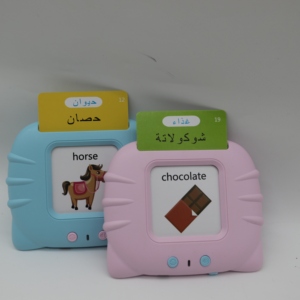 112 Karten 224 Wörter Englisch Arabisch Zweisprachige Sprache Früh pädagogische Lern karte Spielzeug Sprechen Kognitive Lernmaschine - Product Image 5