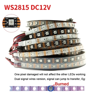 Ws2815 Rgb Ic magia Rgb Pixel luce a doppio segnale lineare striscia Led indirizzabile Dc12v Led Pixel - Product Image 2