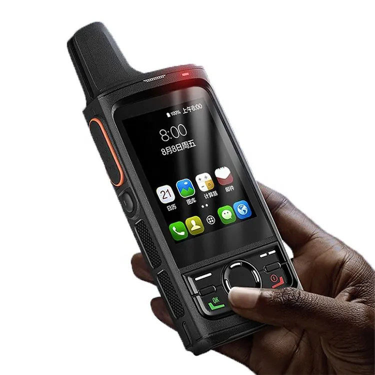 2023 New Arrive Touch Screen Long Range 100km Two Way Radio 4G Gsm Poc Android Zello Walkie Talkie With Sim Card