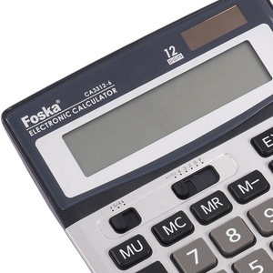Foska Big ABS bottone in plastica e 12 cifre schermo LCD Business Office School calcolatrice per ufficio calcolatrice con doppio potere