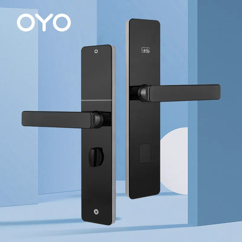 OYO Automatic Unlock Anti Theft Automatic Electronic Keyless Security Room Handles Digital Smart Rfid Card Door Lock For Hotel