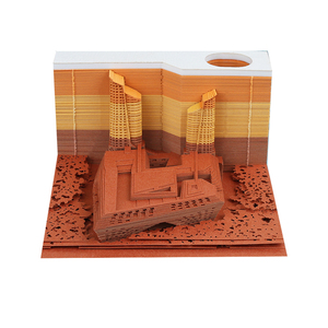 Minibloque de construcción 3D, Cubo de papel de diseño personalizado para medios de transporte - Product Image 1