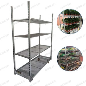Corrosion Resistance Strong Not Easy to Rust Danish <strong>Trolley</strong> with Four-Wheel Rolling OEM Customizable Flower <strong>Trolley</strong> - Product Image 2