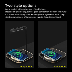 4 in 1 Multi Functionled Led Desk <strong>Lamp</strong> with Fast <strong>Charging</strong> for iPhone for Iwatch Wireless Charger with Light - Product Image 6
