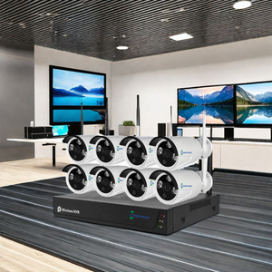 1080P Tuya App Kit di sicurezza Wireless NVR H.265 Wifi IP Camera sistema di rilevamento umano 8-Ch per uso interno ed esterno sensore CMOS - Product Image 6