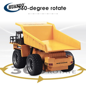 1/18 ölçekli 6CH 4WD Rc DAMPERLİ KAMYON oyuncaklar Diecast Metal Rc damperli iş makinesi modeli - Product Image 4