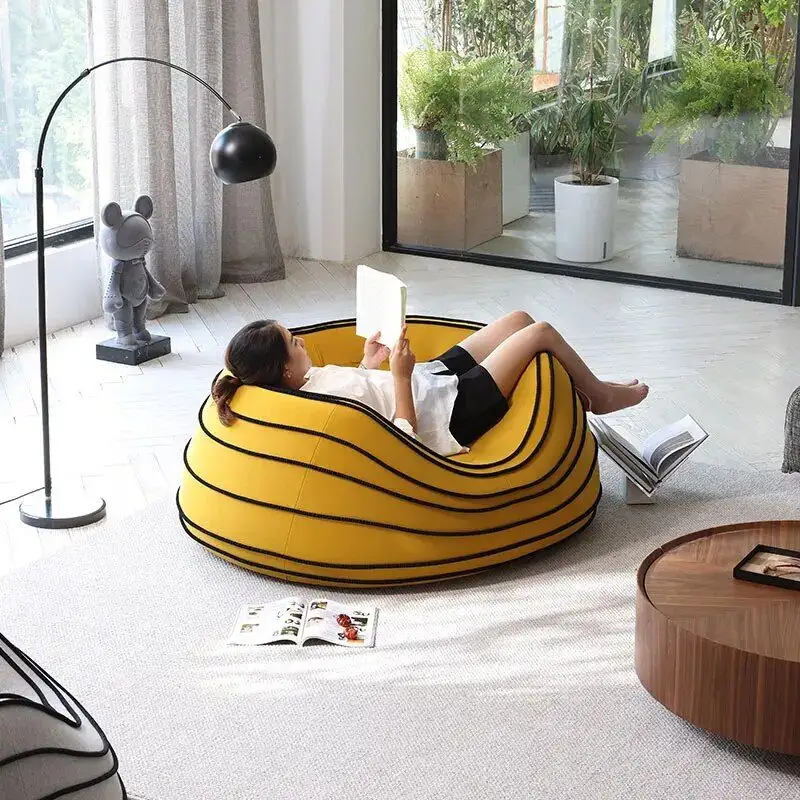 Singolo soggiorno creativo per il tempo libero in cotone Designer divano pigro reclinabile per la famiglia piccola poltrona divano