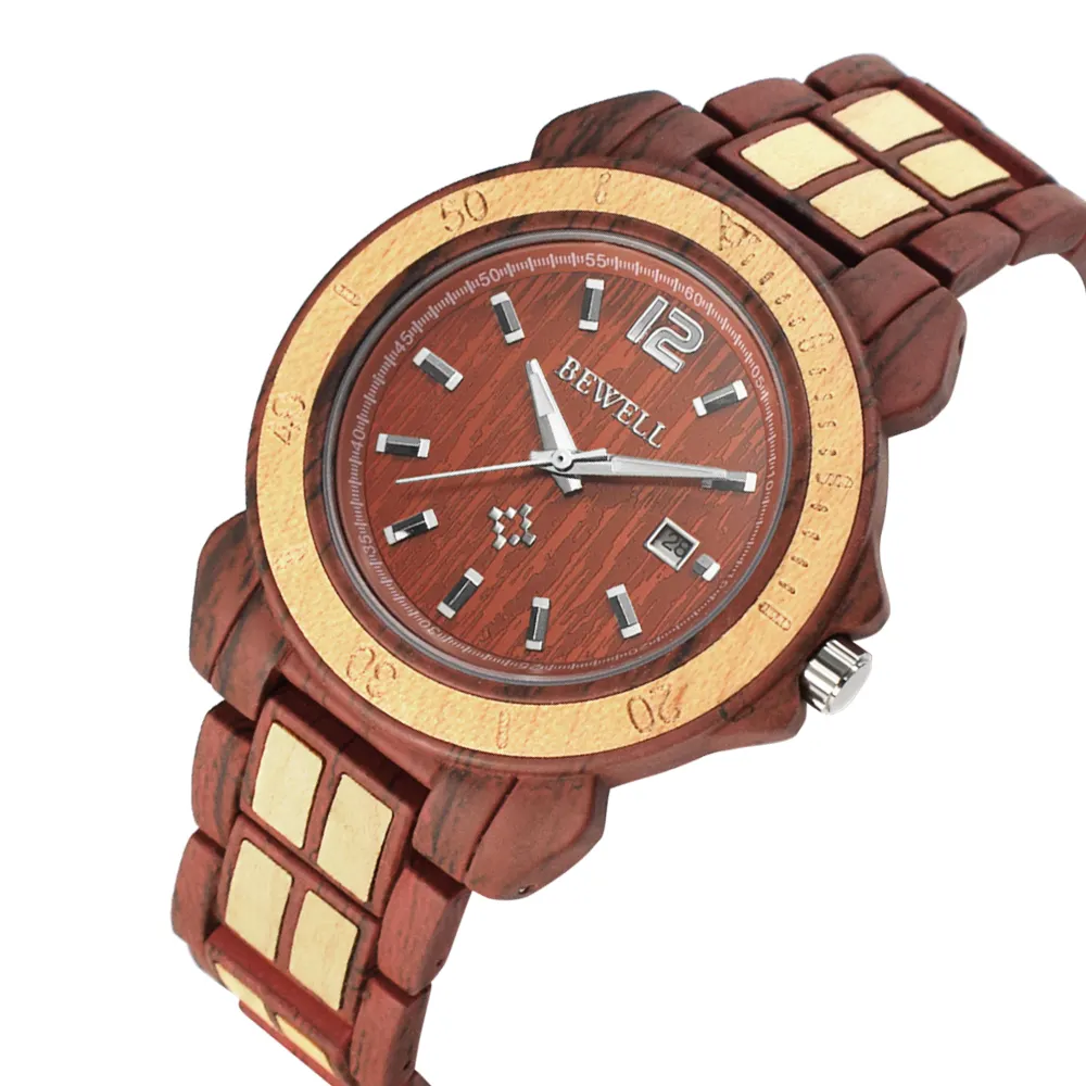 Reloj de madera unisex elaborado con madera natural encarna estilo y conciencia