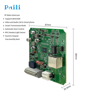 Panel de puerta de sistema de intercomunicación de vídeo basado en IP personalizado con cámara de teclado placa principal PCBA para seguridad del hogar - Product Image 1