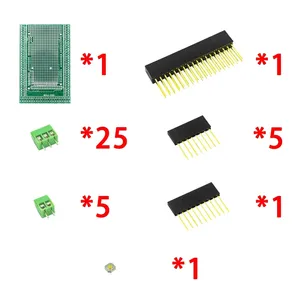 Arduino Mega 2560/MEGA2560 R3 için rtmçift taraflı PCB prototip vida Terminal bloğu kalkanı kurulu kiti ile uyumlu