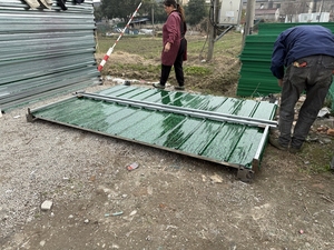 Yüksek kaliteli ağır şantiye bariyer çit yüksek stabilite çevre koruma geçici güvenlik paneli Hoarding - Product Image 2