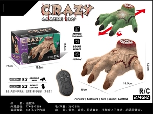 2.4G Walking Palm Crawling Realistic Scarred Thing Hand with Light Sound Costume Props Halloween Toy Toys <strong>Amazing</strong> <strong>2025</strong>