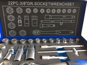 22 个高品质 3/8 “dr.Socket Set in Metal Case Tool Set Box - Product Image 3