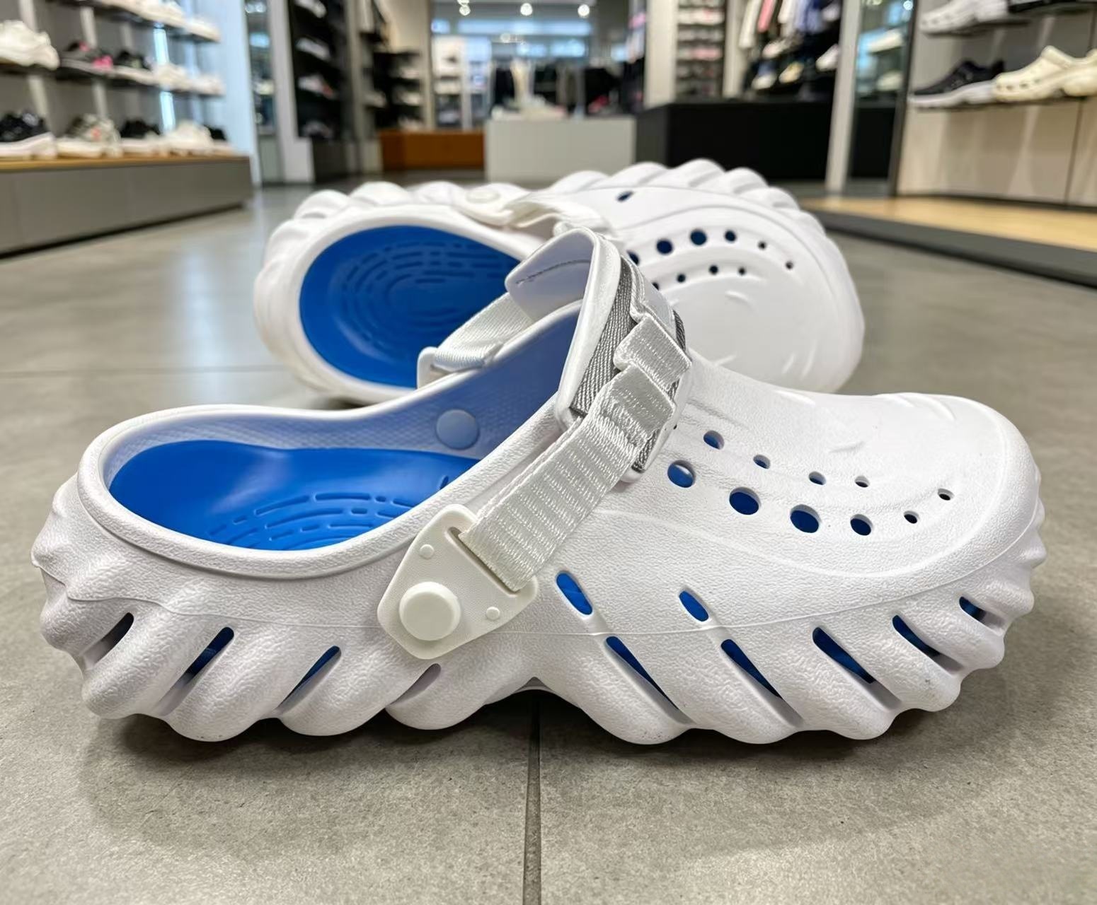 Sneakers White and Blue