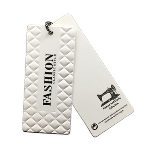 <strong>Customized</strong> Luxury Garment hang <strong>Tags</strong> with <strong>String</strong> White Black Cardboard Paper hang <strong>Tag</strong> Paper hang <strong>Tag</strong> for Garment - Product Image 1