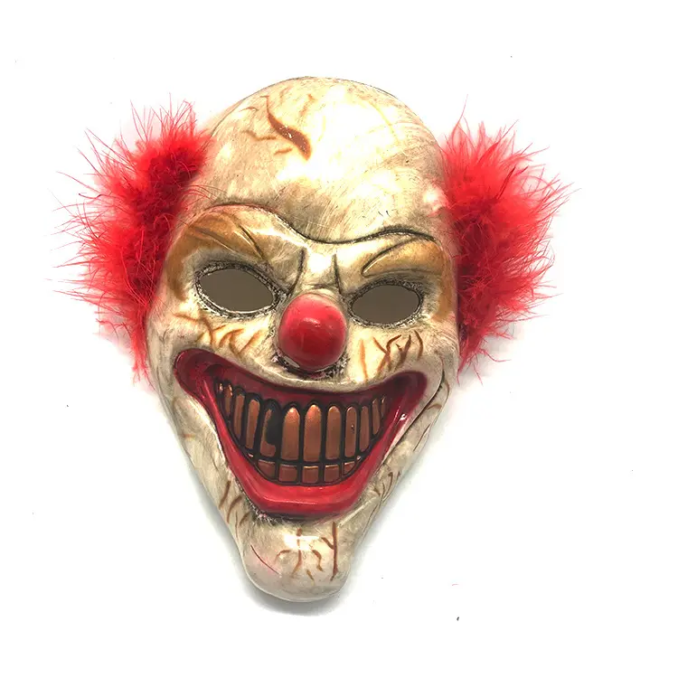 La nuova maschera da Clown retrò di Halloween il nuovo grin dai capelli rossi vende bene nelle maschere horror