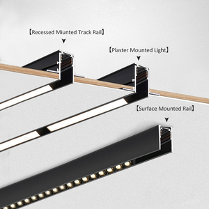 Led Track Light Linear Rail Cob Dimmable 48V <strong>Embedded</strong> Light Magnetic Track Rail Lamp Lighting <strong>System</strong> - Product Image 5