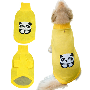 2024 Custom Fashion able Custom ized Warm Designer Haustier Kleidung für Herbst und Winter Hund Winter Pullover Kleidung Cute Panda Pattern - Product Image 1
