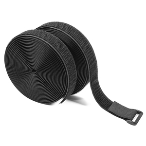 Width 25mm 2 in 1 <strong>Hook</strong> <strong>Loop</strong> <strong>Strap</strong> Reusable Fastening Tape Plastic Buckle <strong>Strap</strong> Easy-to-Use 2 in 1 <strong>Hook</strong>&amp;<strong>Loop</strong> Buckle <strong>Strap</strong> - Product Image 1