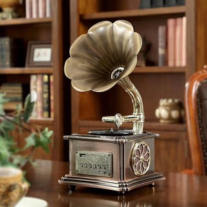 Vintage Bluetooth giradischi in vinile con USB MP3 Multi funzione Retro altoparlante giradischi - Product Image 4