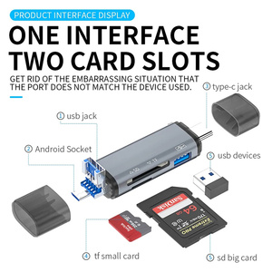 Multi-funzione di tipo C OTG USB Micro USB lettore di schede USB per telefono Android esterno memoria memoria SD/TF U lettore di dischi - Product Image 2