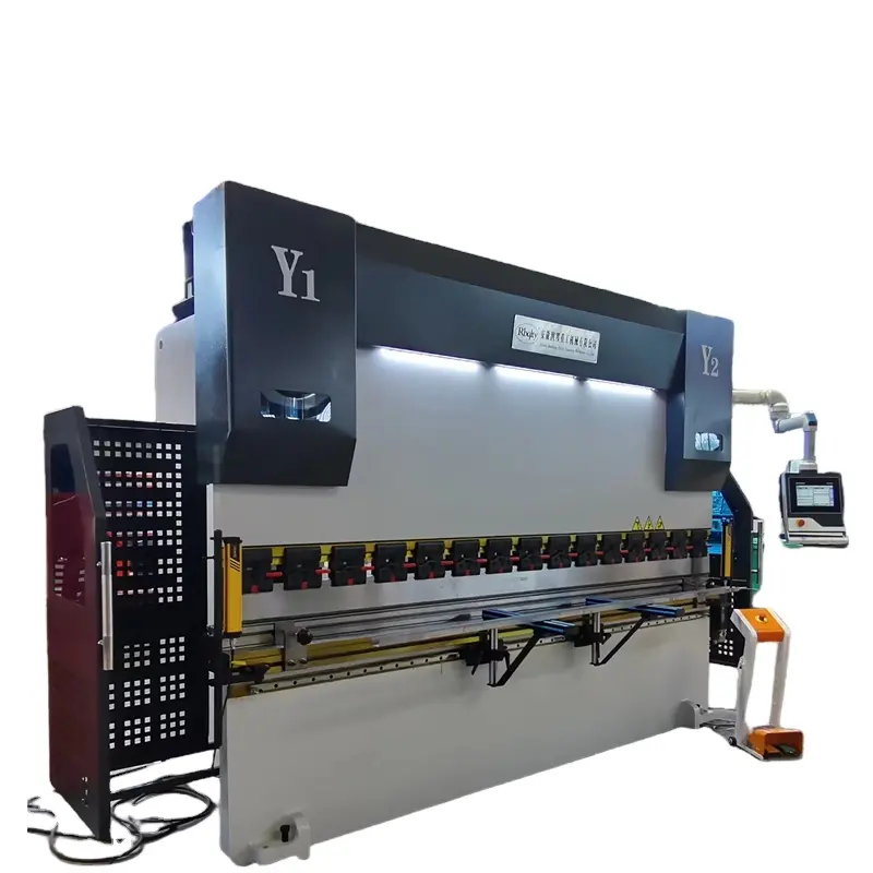 Máquina de prensa hidráulica de freno de prensa CNC DA53T Máquina de freno de prensa de doblado de metal de 4 + 1 ejes