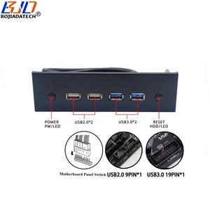 5.25 Inch CD-ROM Bay Desktop PC <strong>Computer</strong> Case Front Panel With 2 USB 3.0 + Dual USB 2.0 Connector Power &amp; Reset Button - Product Image 2