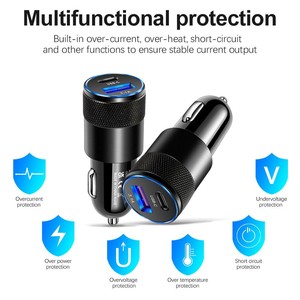 38W 48W uper hız şarj araba şarjı hızlı şarj USB C PD 18W araba USB şarj aleti için süper hızlı şarj - Product Image 6