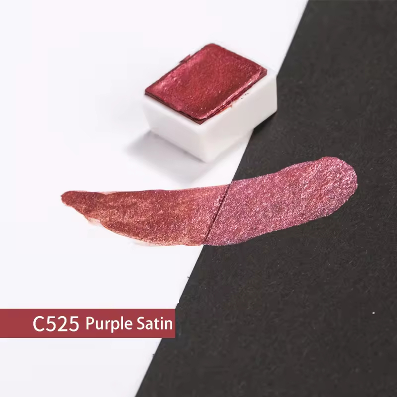 c525 satiné rouge-violet - bloc unique