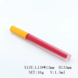 1.5ml <strong>Slender</strong> Frosted Cosmetic Package Plastic DIY Empty Lip Gloss <strong>Tube</strong> with Applicator Wand - Product Image 6