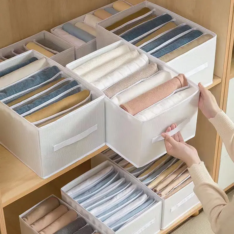 Tủ quần áo ngăn kéo tổ chức lưu trữ với xử lý tủ quần áo quần áo tổ chức gấp jean PANT ngăn có thể gập lại ngăn kéo tổ chức