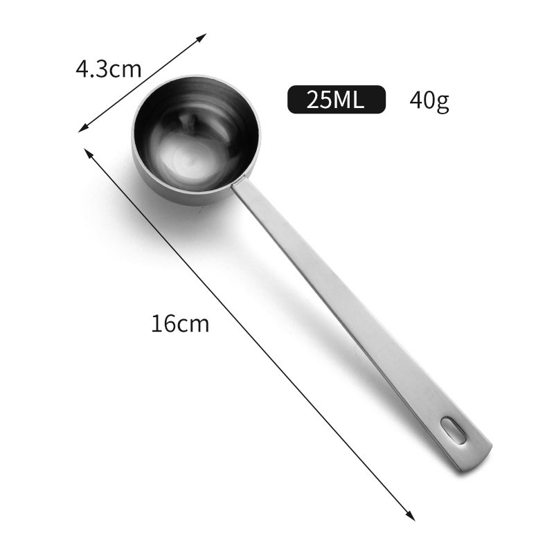 Cuchara de plata de 25ml.