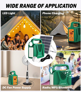 Mini Solar Generator 76.8Wh Battery 5W <strong>Bluetooth</strong> Speaker 48W Fan Power 4 DC <strong>Outputs</strong> for Outdoor Household Use - Product Image 6
