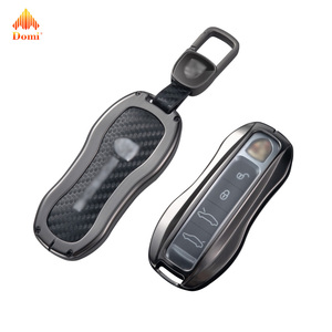 DM araba özel Logo Metal deri akıllı anahtar kılıf için Porsche Cayenne 958 Panamera 996 991 Porsche 987 997 2019 2020 Keyfob - Product Image 5