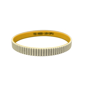 Bando Megadyne ContinentalカスタマイズT5歯付き5mmピッチ16mm幅2PUイエローインダストリアルハーネスタイミングベルト、スチールコード付き