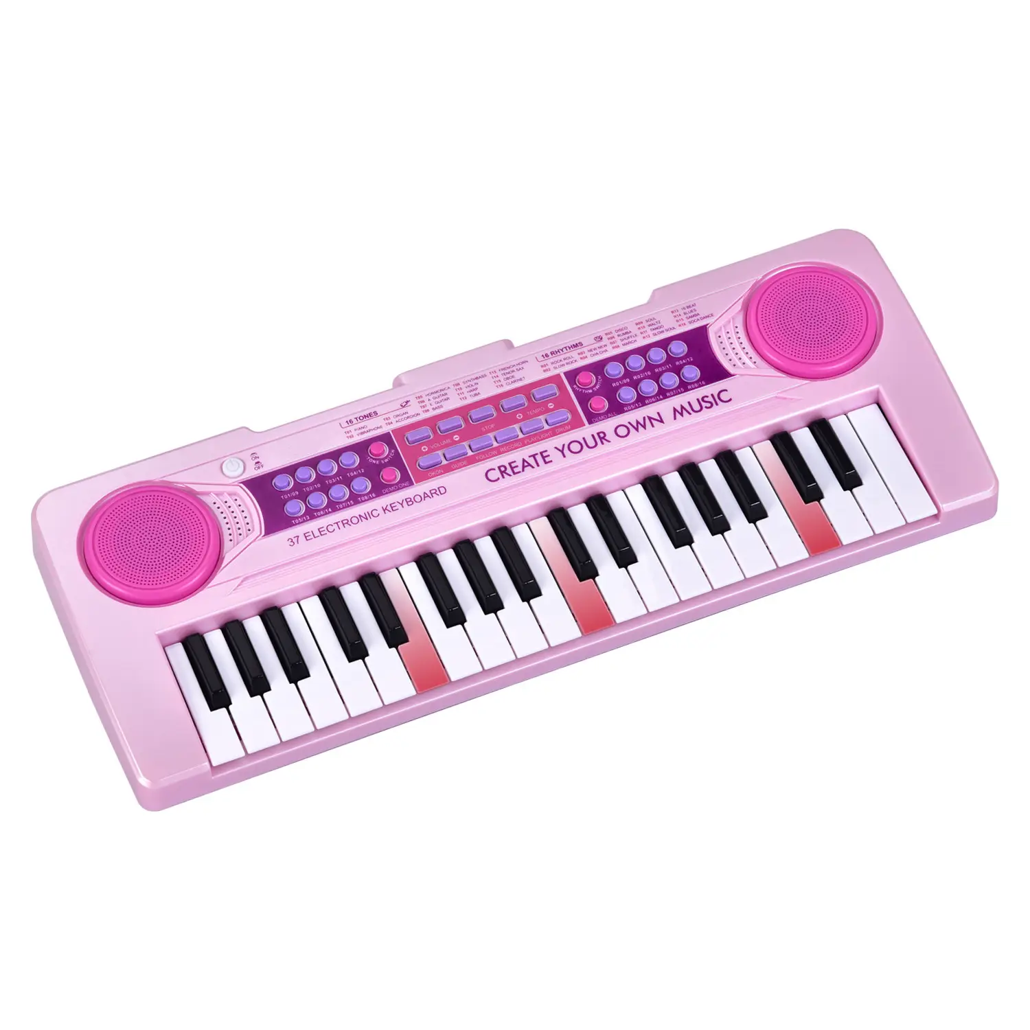 Clavier électronique rose à 37 touches, orgue avec microphone, musique pour enfants, cadeau jouet de la maternelle