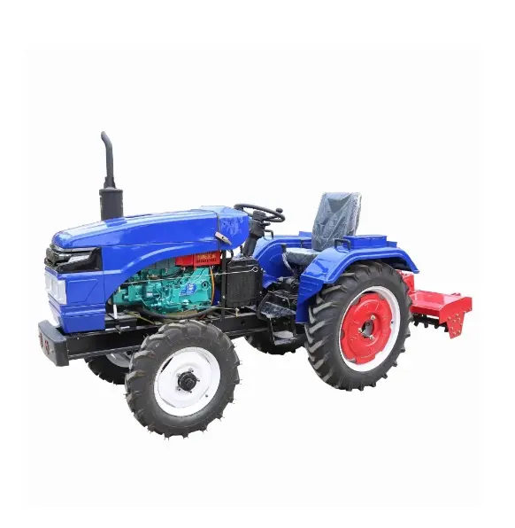 New 15HP-28HP Mini Farm Tractor 2WD/4WD High Productivity Wheel Tractor Home Farm Use Featuring Motor Pump Gearbox Bearing