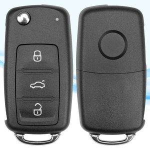MS 3 Buttons Car Replacement Remote <strong>Key</strong> Shell for <strong>VW</strong> Vehicle Transponder Control Blank Fob Case Uncut Blade Blank <strong>Key</strong> Case - Product Image 3