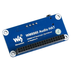 <strong>Raspberry</strong> <strong>Pi</strong> Hi-Fi Sound Card HAT WM8960 Direct Drive Stereo Encoding Decoding for 4B 3B+ 3B Zero Plays Records Drives Speakers