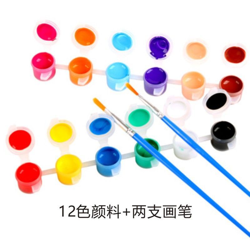 12 colors acrylic paint