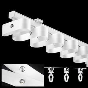 Chất lượng cao S gấp Rèm Băng gợn gấp Rèm Phụ kiện theo dõi sóng pleat Băng S sóng rèm đường sắt - Product Image 4