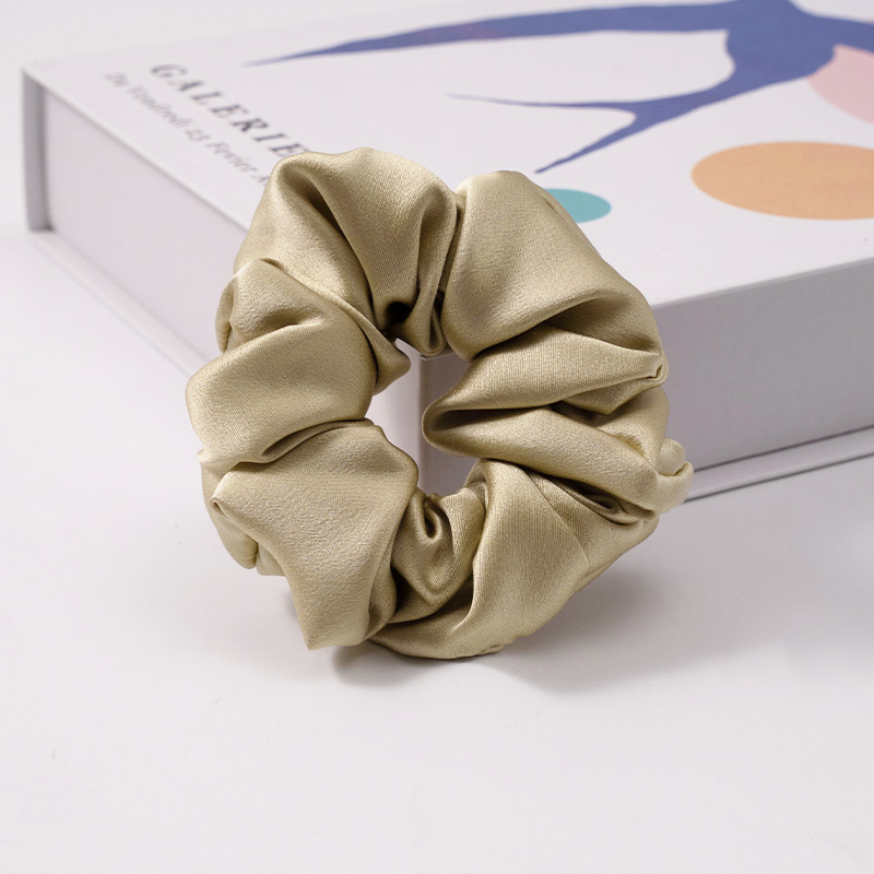 Matcha green Silk Scrunchie 4cm
