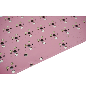 Teclado mecánico personalizado RGB PCB 65 Configuración 67 teclas Compatible con VIA y QMK Pcb Rosa intercambiable en caliente - Product Image 5