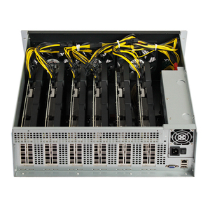 <strong>Computer</strong> 4U <strong>Server</strong> case 6 GPU Barebone <strong>System</strong> with B85 Motherboard Wallet Frame with 1840 CPU Chassis - Product Image 3