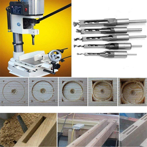 KINCNC Wood Drill <strong>Bit</strong> Mortising <strong>Chisel</strong> <strong>Set</strong> Mortiser Woodworking Square Hole <strong>Bits</strong> Drills <strong>Bit</strong> <strong>Set</strong> of Power Tools