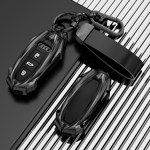 Audi A3 8P 8L S3 için uygun uygun için uygun RS3 Q3 Q7 uzaktan kumanda koruyucu araba aksesuarları moda çinko alaşım araba anahtarı kapağı kabuk - Product Image 6