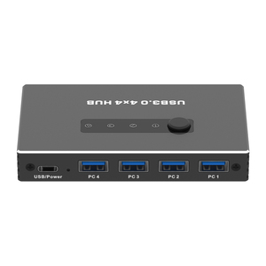 4x4 USB 3.0交换机集线器选择器4台计算机共享USB 3.0 4端口KVM切换器USB用于PC鼠标键盘打印机扫描仪 - Product Image 4