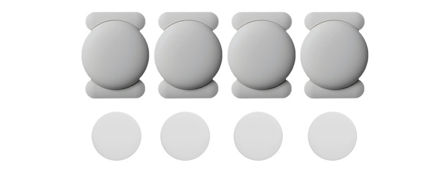 White Airtag + White magnetic sleeve(4 pack)