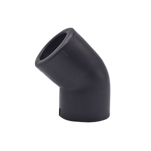 Pe100 <span class=keywords><strong>Hdpe</strong></span>承插融合塑料管件<span class=keywords><strong>45</strong></span>度等弯头，用于供水系统